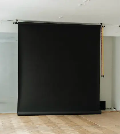 Melns papīra fons 3×8 m